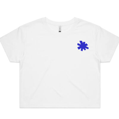 Conscious Combat Crop Vibrant Blue Thumbnail