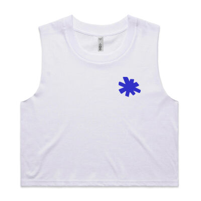 Conscious Combat Crop Singlet Vibrant Blue Thumbnail